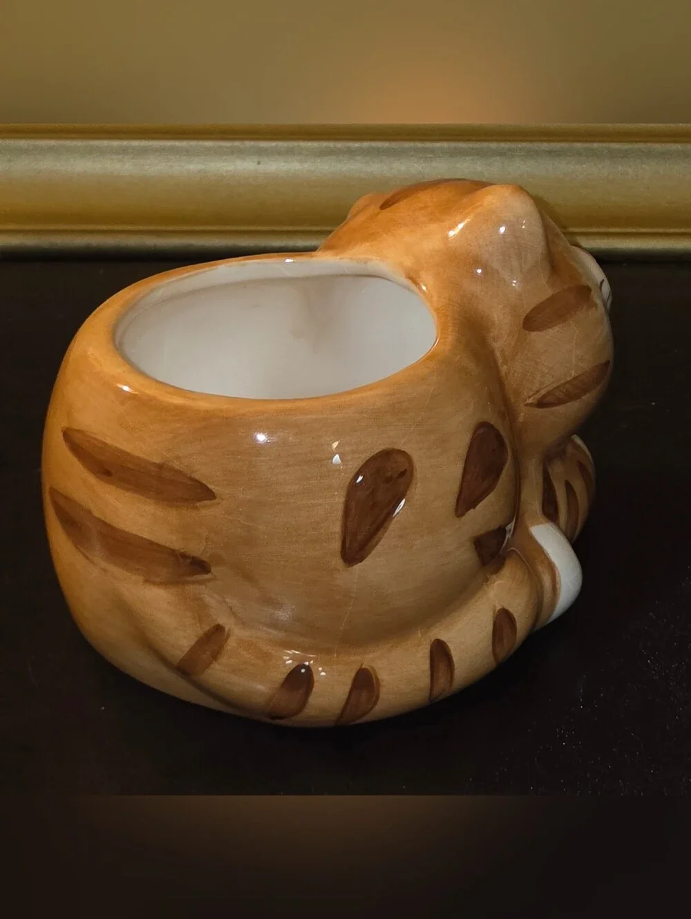 Choice MSR Imports Ceramic Orange Tabby Cat Planter - Cute Pet-Themed Décor